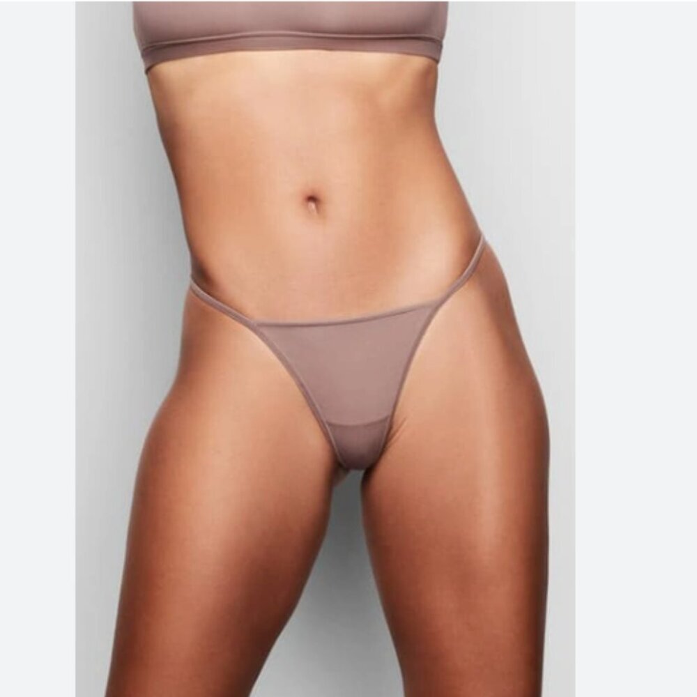 New SKIMS Fits Everybody Dipped Cotton 3 Piece Bundle Thong Underwear Size 4X